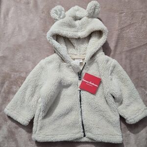 NWT Hanna Andersson Baby Marshmallow Bear Jacket 6-12m